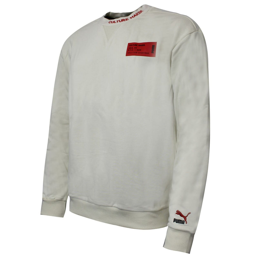 Puma Culture Maker Mens Cream Jumper