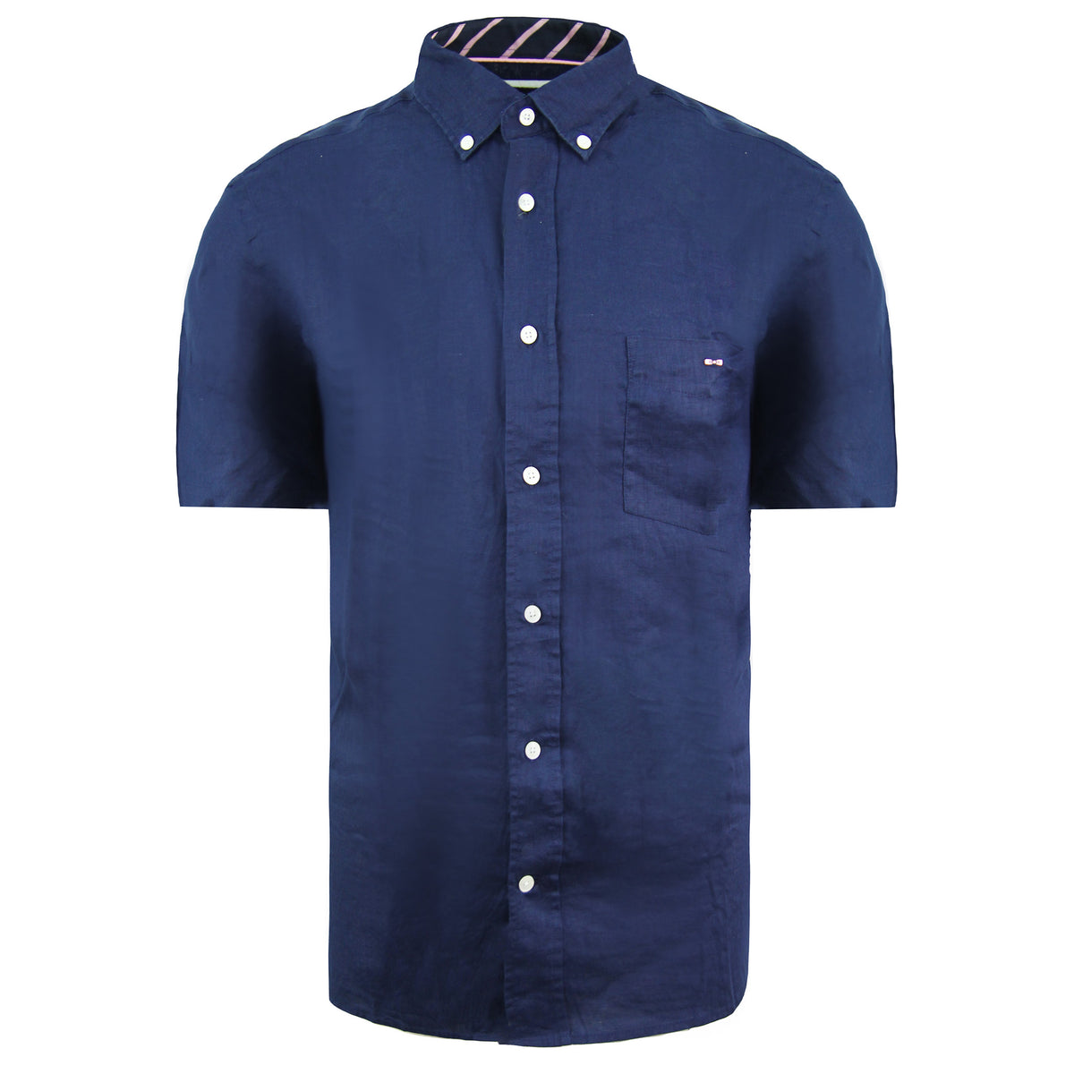 Eden Park Paris Linen Mens Navy Oxford Shirt