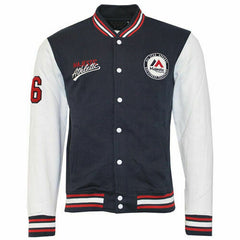 Majestic Athletics Baseball Mens Navy/White Bomber Jacket