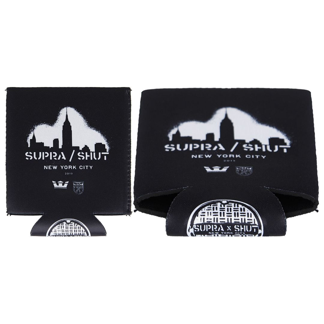 Supra New Your City Black White Shut Kozzie Cup Holder