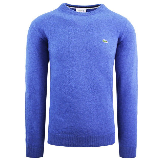 Lacoste Jersey Knit Mens Blue Sweater