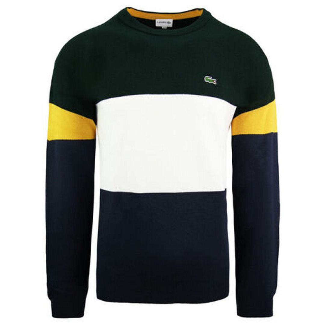 Lacoste Plain Mens Colourblock Sweater