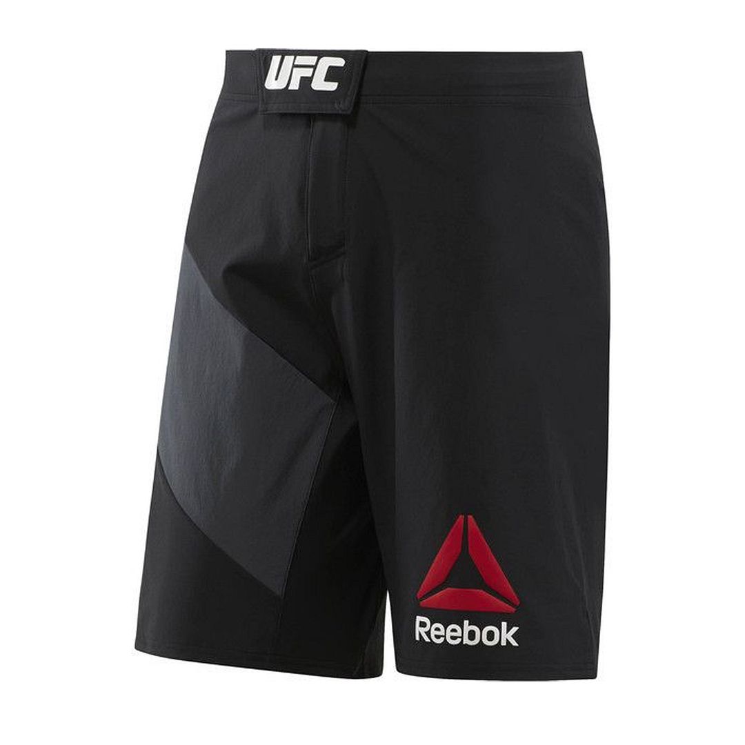 Reebok UFC FK Octagon Replica Black Graphic Logo Mens Shorts