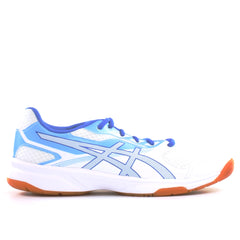 Asics Upcourt 2 Womens White/Blue Trainers