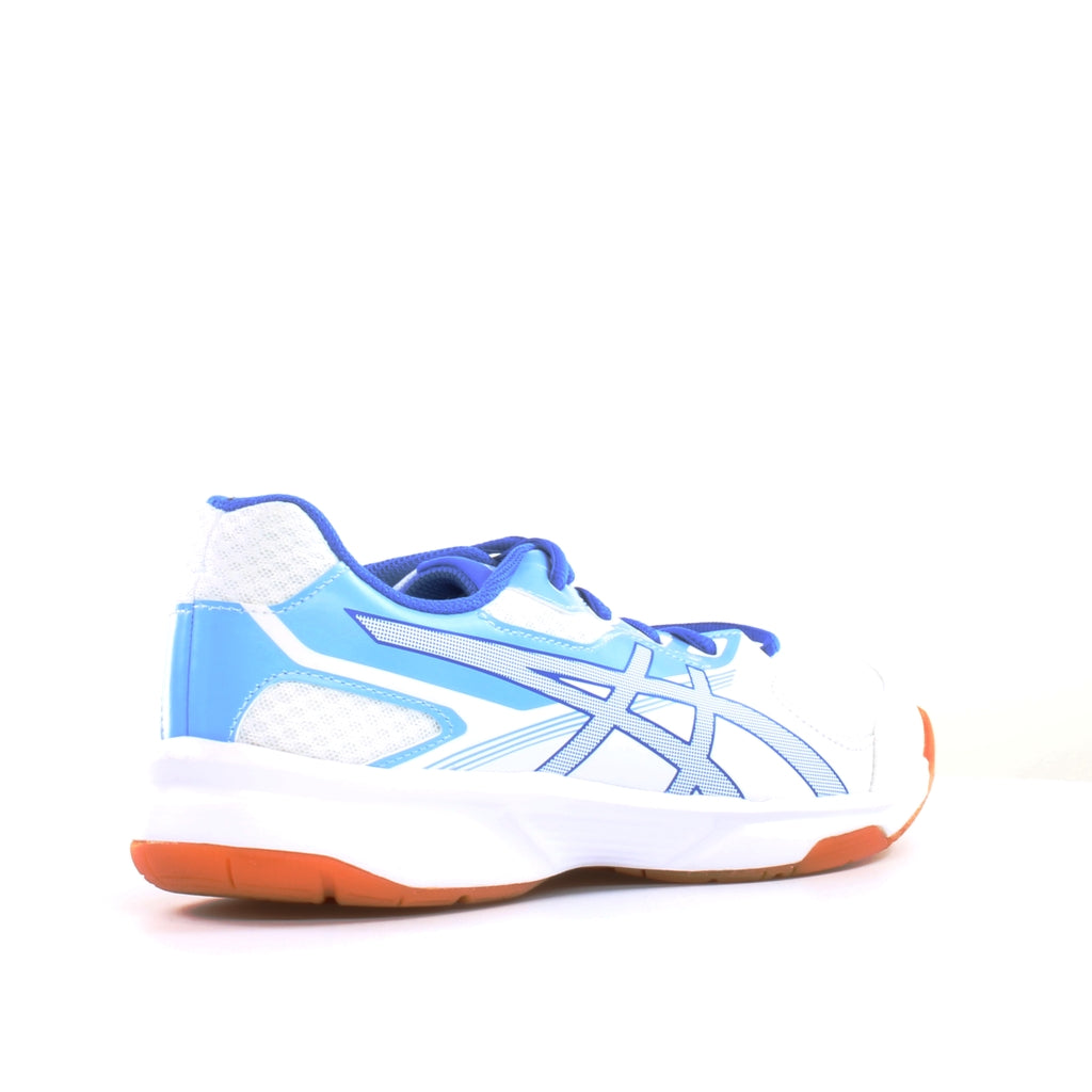 Asics Upcourt 2 Womens White/Blue Trainers