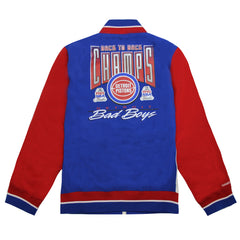 Mitchell & Ness Detroit Pistons Zip Up Team History Warm Up Jacket BA57OF DPI