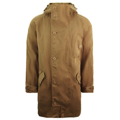 Lacoste Twill Mens Brown Parka Jacket