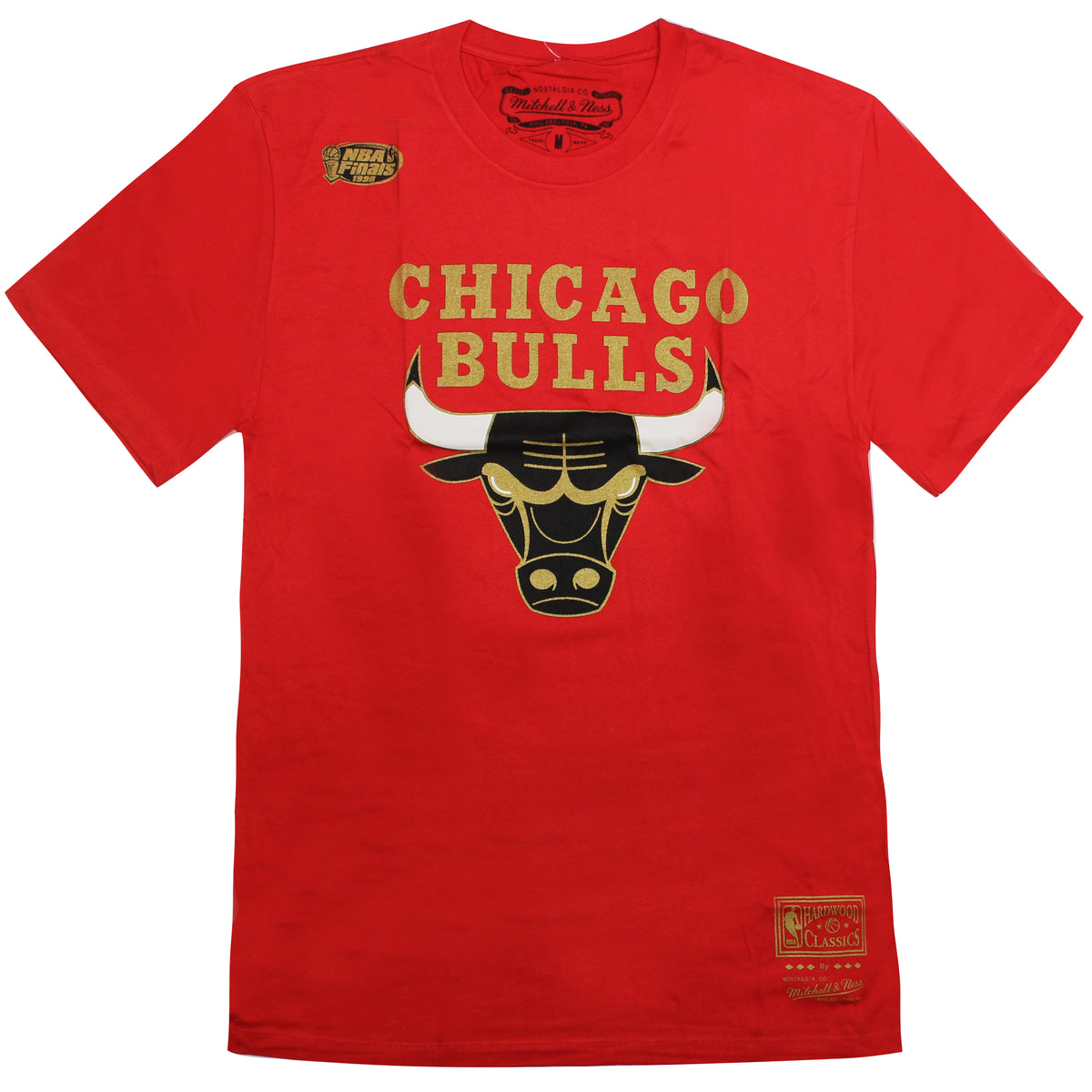 Mitchell & Ness Chicago Bulls Mist Gold Mens T-Shirt