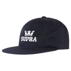 Supra Navy Blue Above Graphic Logo Flat Brim Decord Cap C3091 400