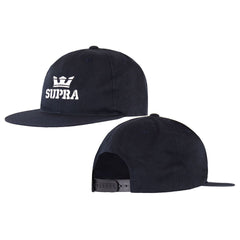 Supra Navy Blue Above Graphic Logo Flat Brim Decord Cap C3091 400