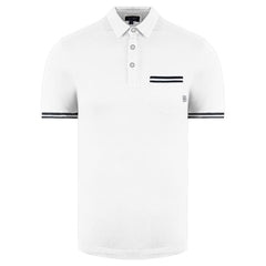 Armani Jeans Slim Fit Mens White Polo Shirt