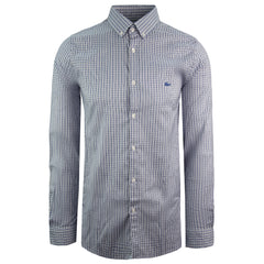 Lacoste Woven Slim Fit Mens Blue Shirt