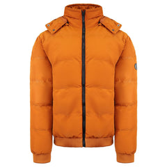 Criminal Damage Covent Mens Orange Puffer Jacket