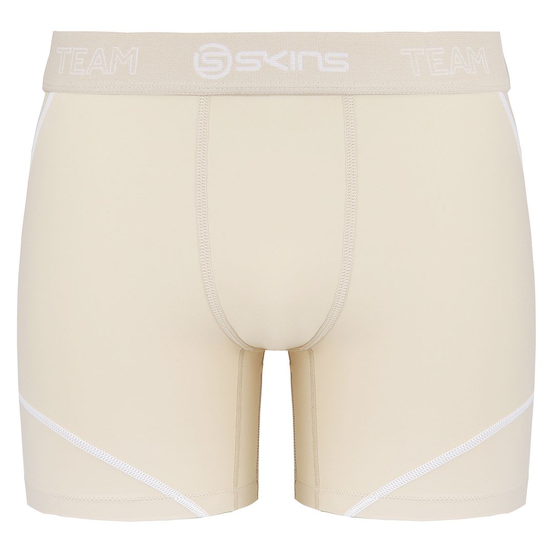 Skins DNAmic Mens Beige Neutral Compression Tights Shorts