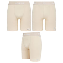 Skins DNAmic Force Mens Beige Neutral Compression Tights Shorts