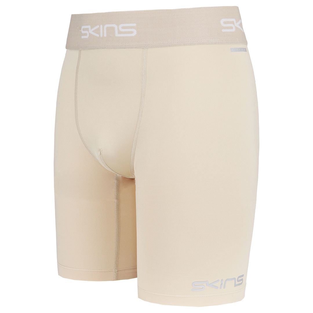 Skins DNAmic Force  Mens Beige Compression Half Tights Shorts