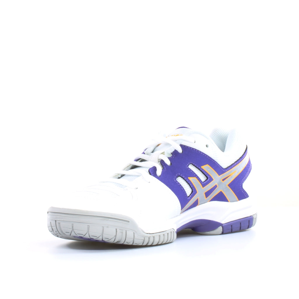 Asics Gel-Dedicate 4 White Synthetic Womens Lace Up Trainers E557Y 3693