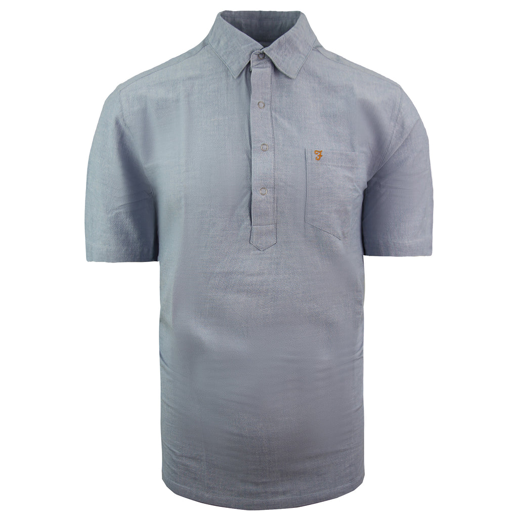 Farah Teller Mens Light Blue Shirt