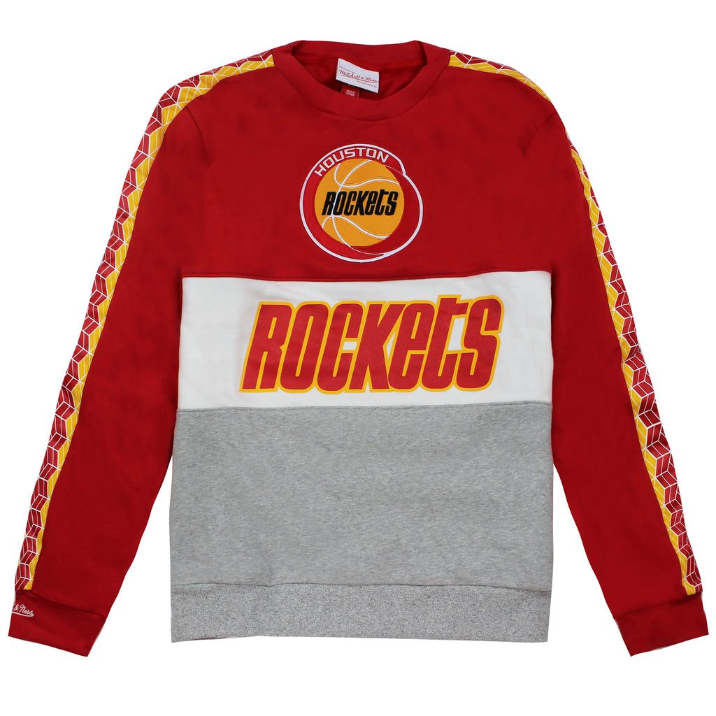 Mitchell & Ness Houston Rockets NBA Leading Scorer Fleece Crew Mens Sweater