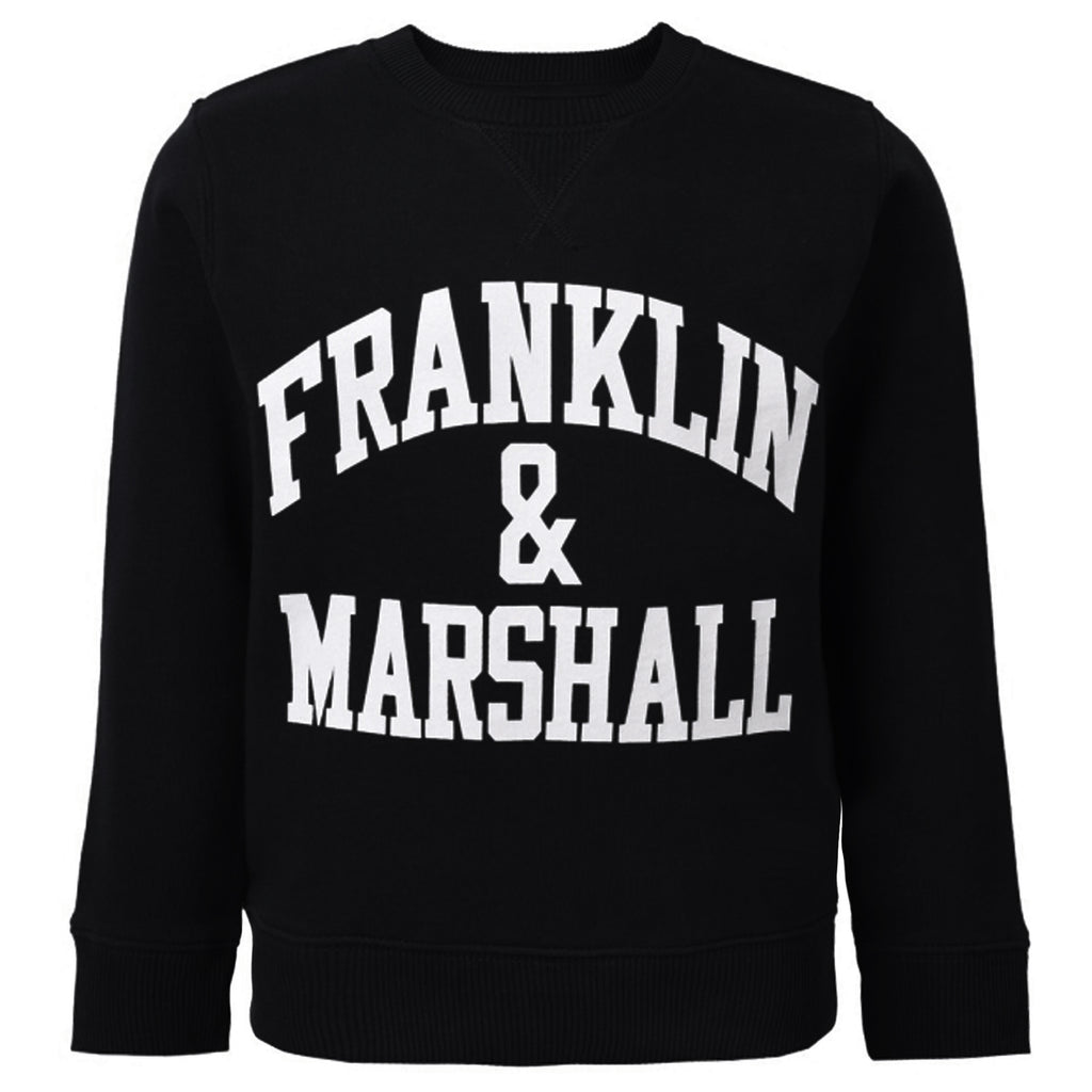 Franklin & Marshall Logo Kids Black Sweater