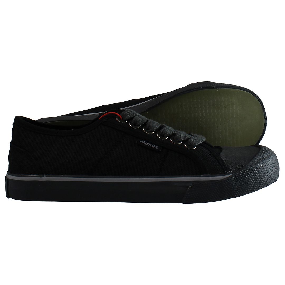 Musto LO Mens Black Plimsolls