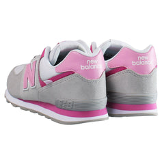 New Balance 574 Core Kids Grey/Pink Trainers