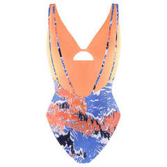 Gymshark Eco-Friendly Womens Blue/Orange Swimsuit