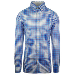 Hackett London Oxford Mens Blue/White Shirt