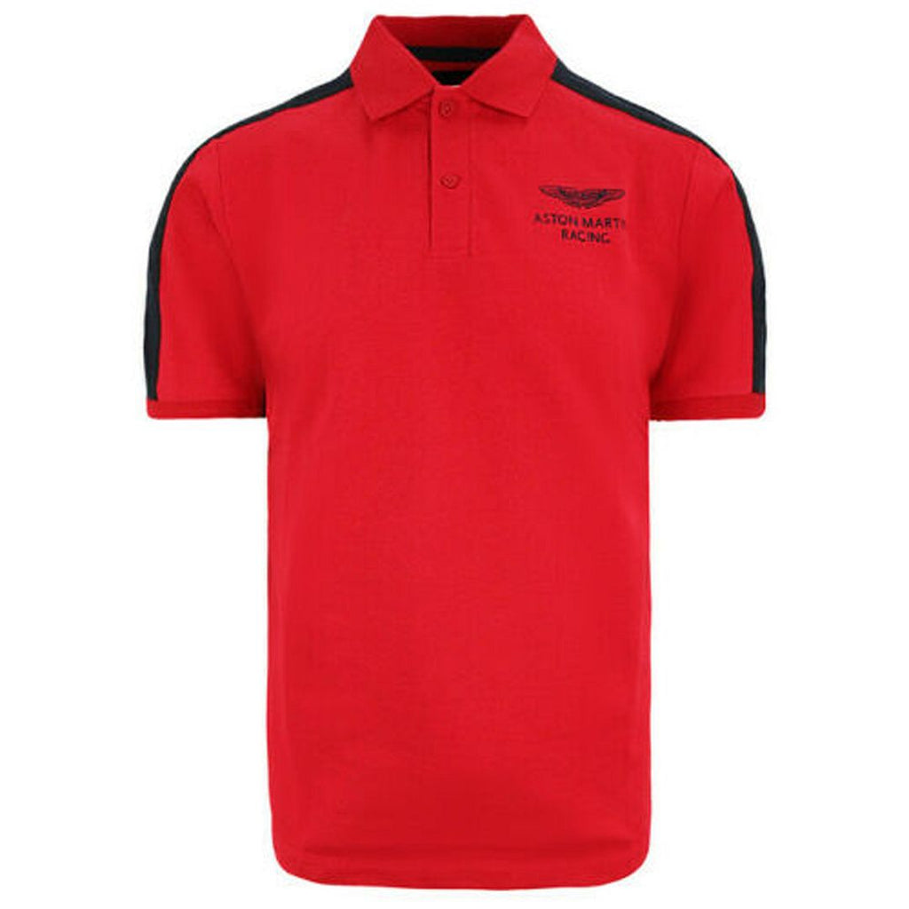 Hackett Aston Martin Racing Mens Red Polo Shirt