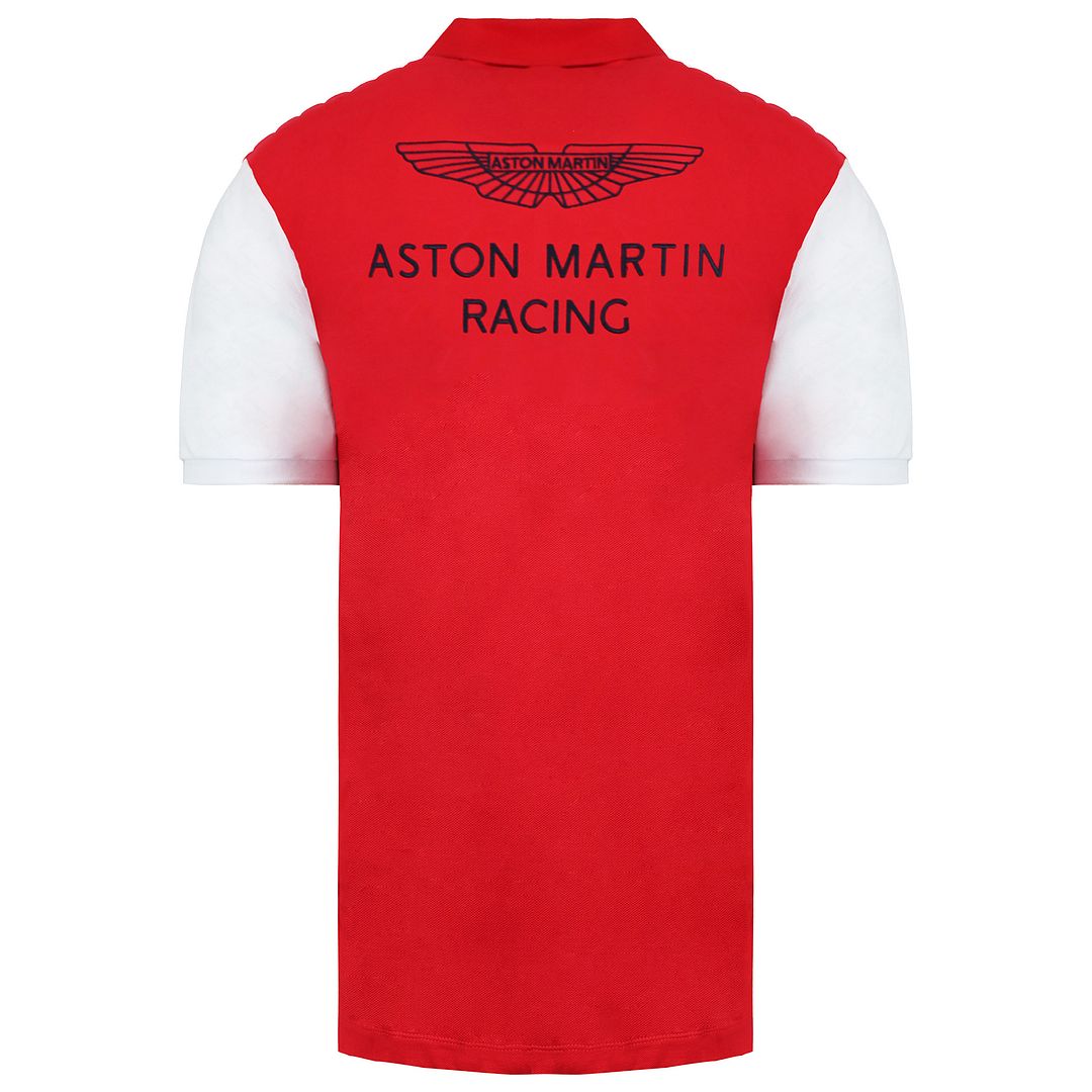 Hackett Aston Martin Racing Mens Red Polo Shirt