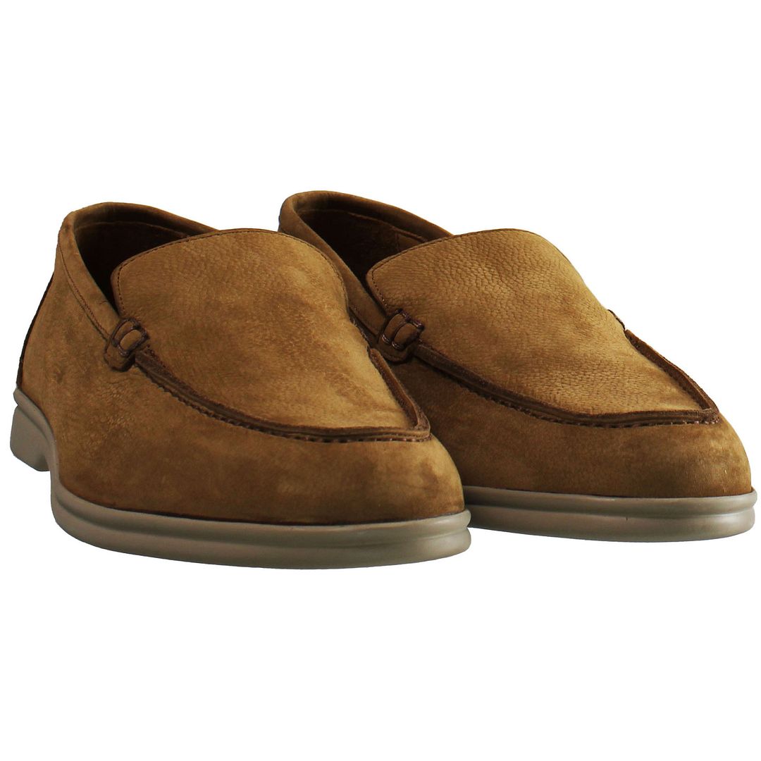 Hackett HR Mocassin Mens Brown Shoes