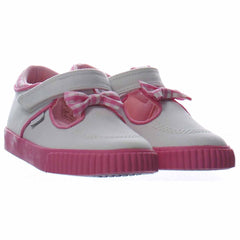 Kickers Tovni T-Bow Bumper Kids White Plimsolls