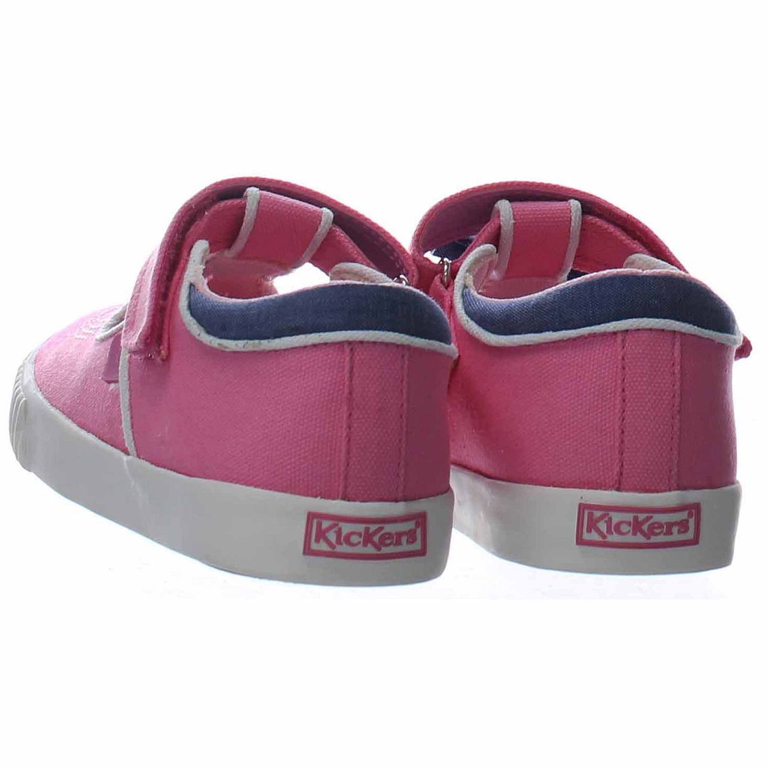 Kickers Tovni T-Bow Bumper Kids Pink Plimsolls