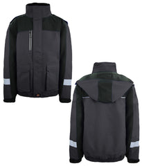 Dickies Winter Work Waterproof Mens Grey/Black Coat