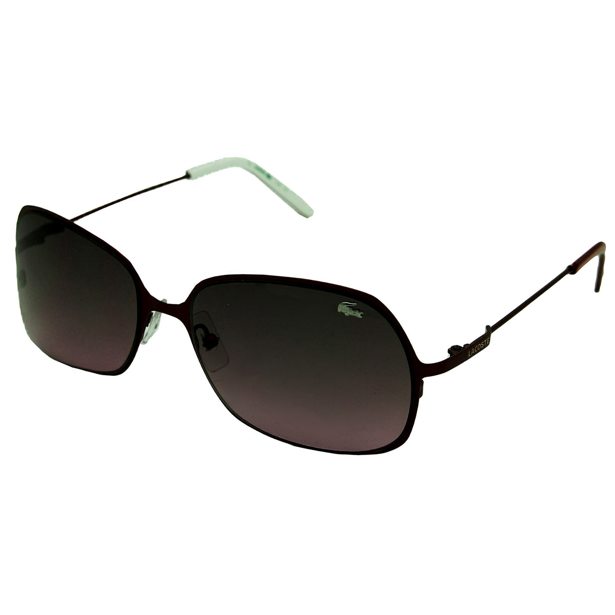 Lacoste Lightweight Metal Burandy Aviator Unisex Sunglasses