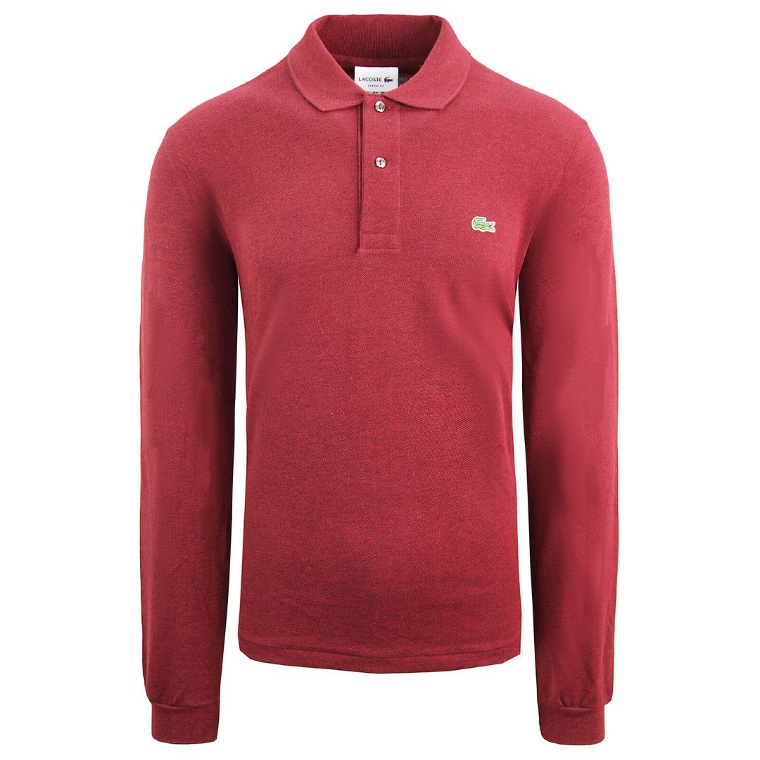 Lacoste Classic Fit Mens Burgundy Polo Shirt