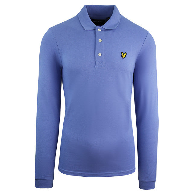 Lyle & Scott Plain Mens Blue Polo Shirt