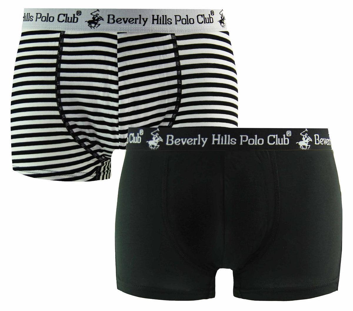 Beverly Hills Polo Club Mens 2-Pack Trunks