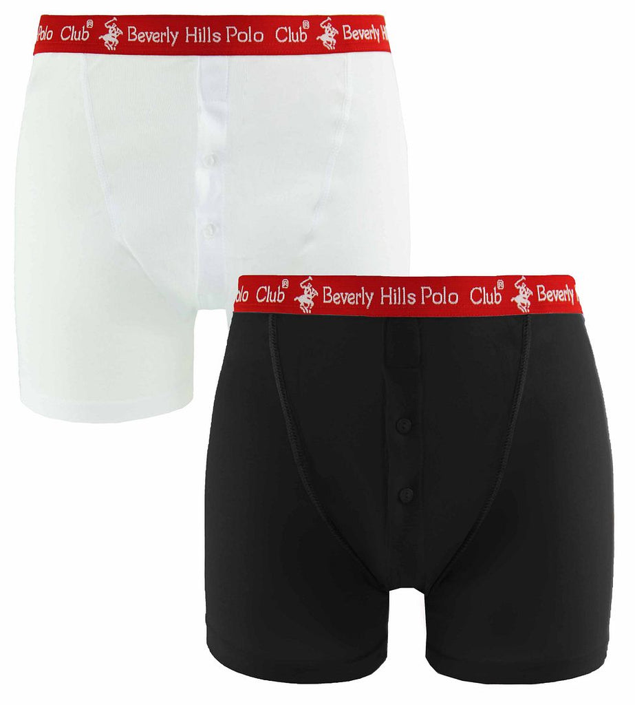 Beverly Hills Polo Club Mens 2 Pack Boxer Shorts Sport It First