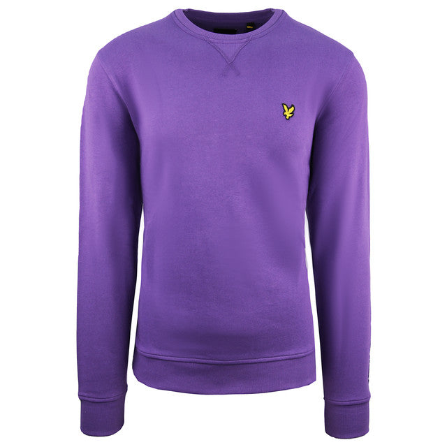 Lyle & Scott Plain Mens Purple Sweater