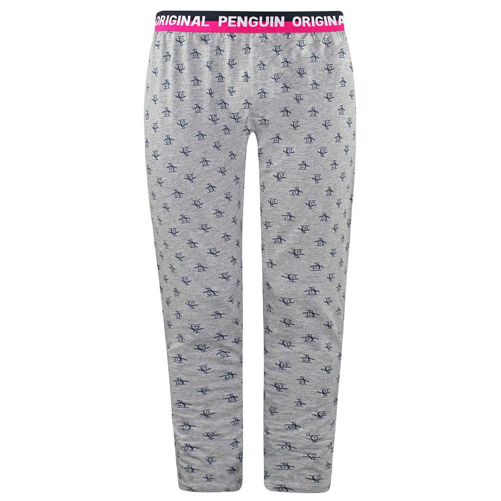 Original Penguin AOP Pete Mens Grey Lounge Pyjamas Bottoms