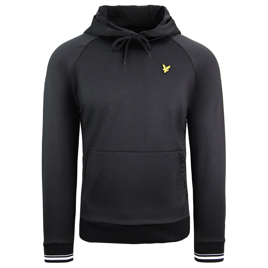 Lyle & Scott Tipped Tricot Mens Black Hoodie