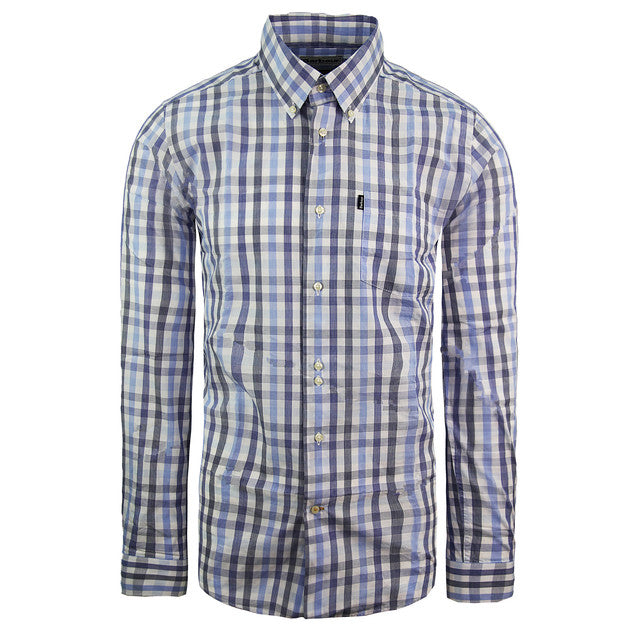 Barbour Tailored Fit Mens Blue Oxford Shirt