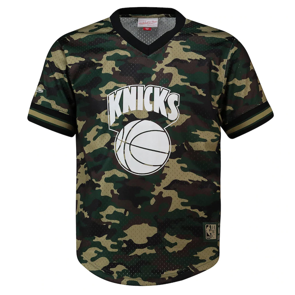 Mitchell & Ness NBA New York Knicks Mens Camo Mesh T-Shirt