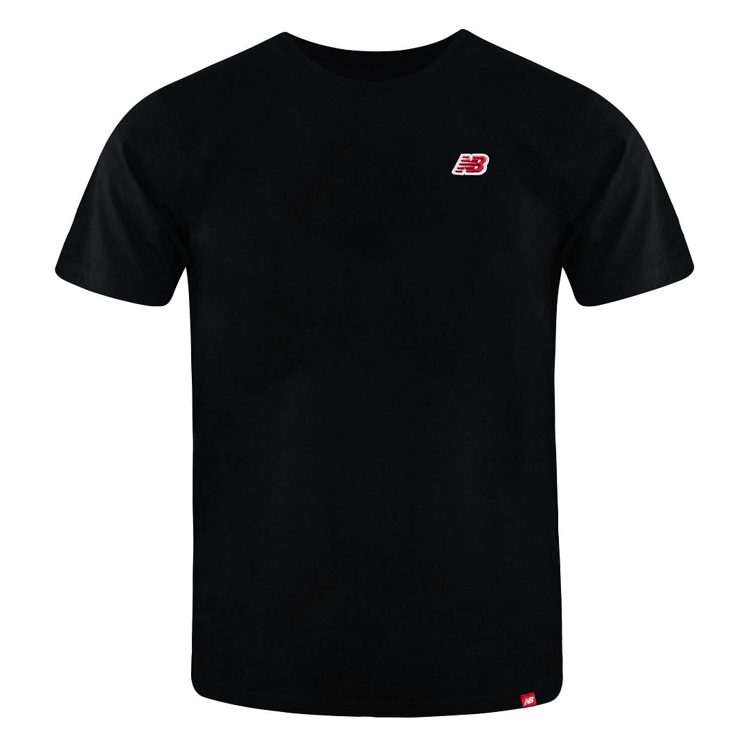 New Balance Small NB Pack Mens Black T-Shirt