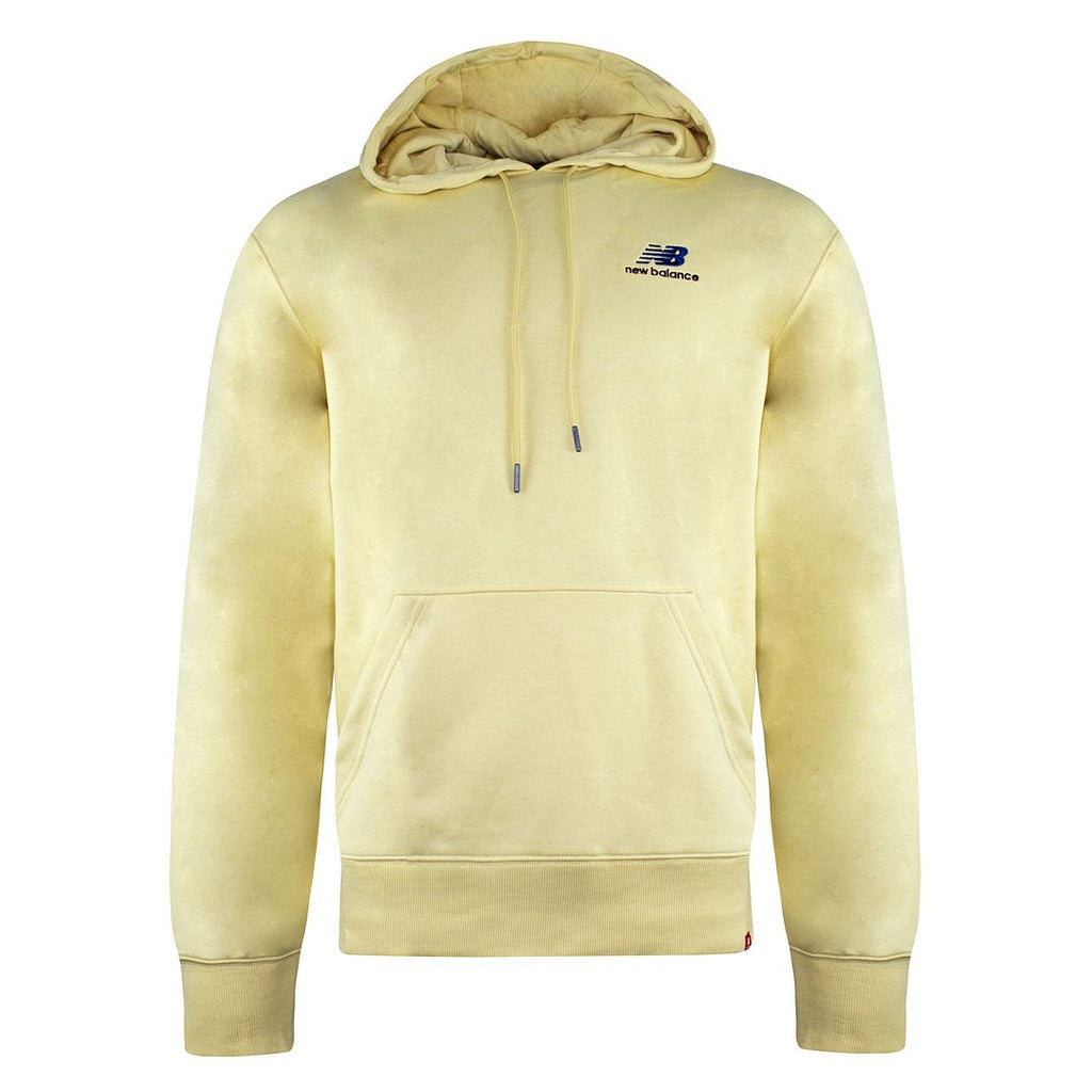 New Balance Embroidered Mens Yellow Hoodie