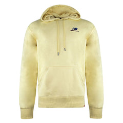 New Balance Embroidered Mens Yellow Hoodie