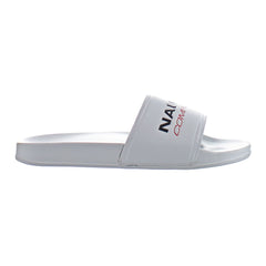 Nautica Grappo Mens White Sliders