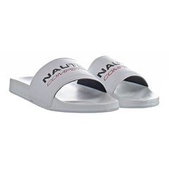 Nautica Grappo Mens White Sliders