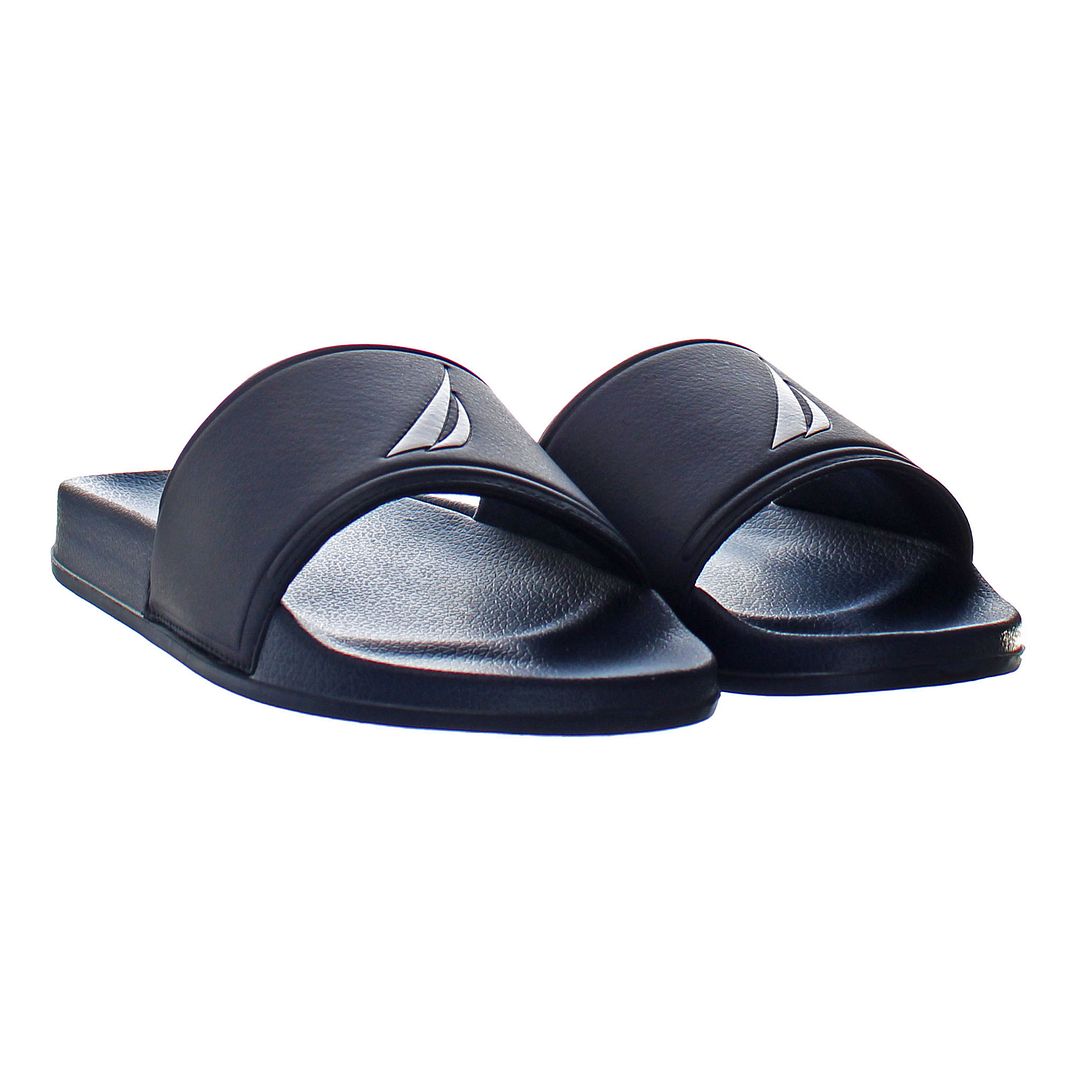 Nautica Harbour Mens Navy Sliders